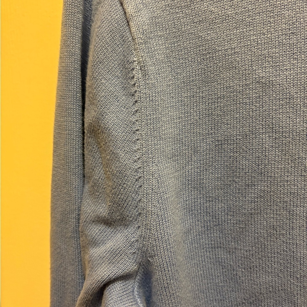 Vineyard Vines Men’s Light Blue Cotton Quarter-Zip Sweater Size Small - Picture 14 of 14